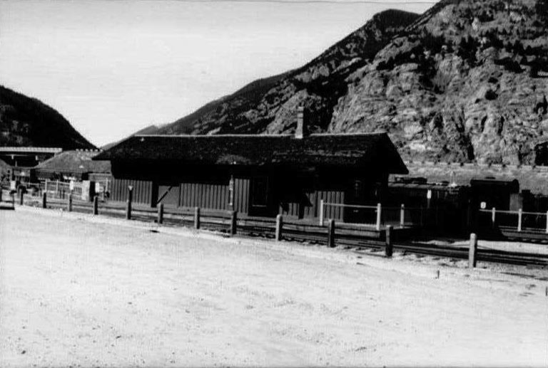 The Silver Plume Depot in 1987.