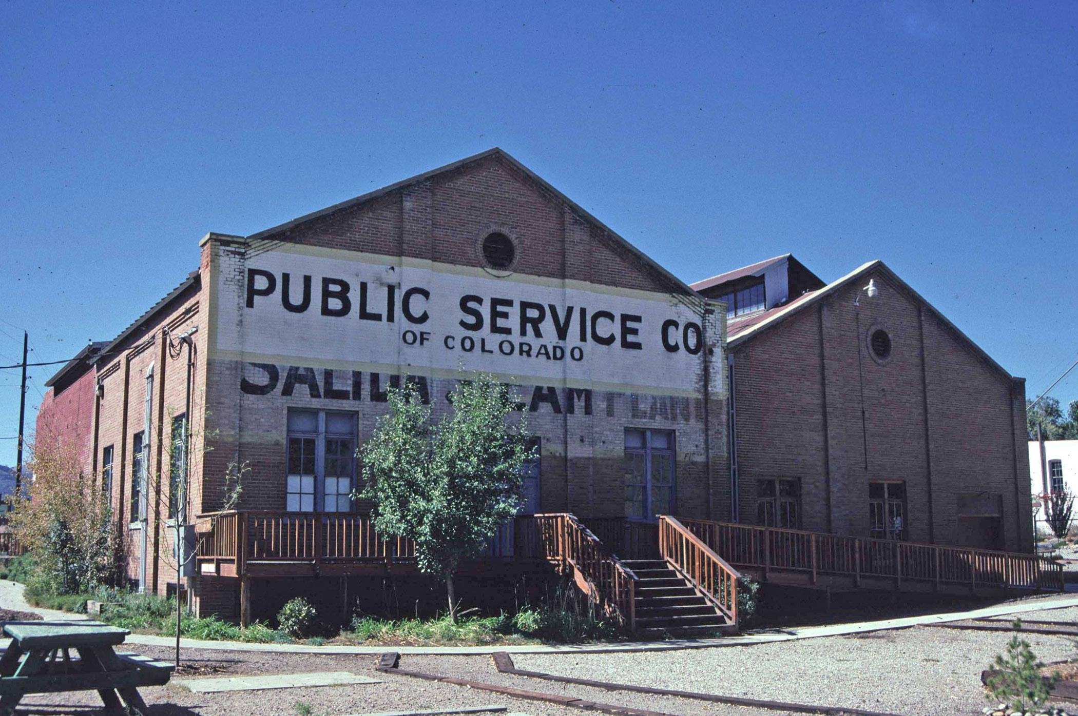 The river side view of the Edison Electric Light Plant / Salida Steam Plant, 1997.