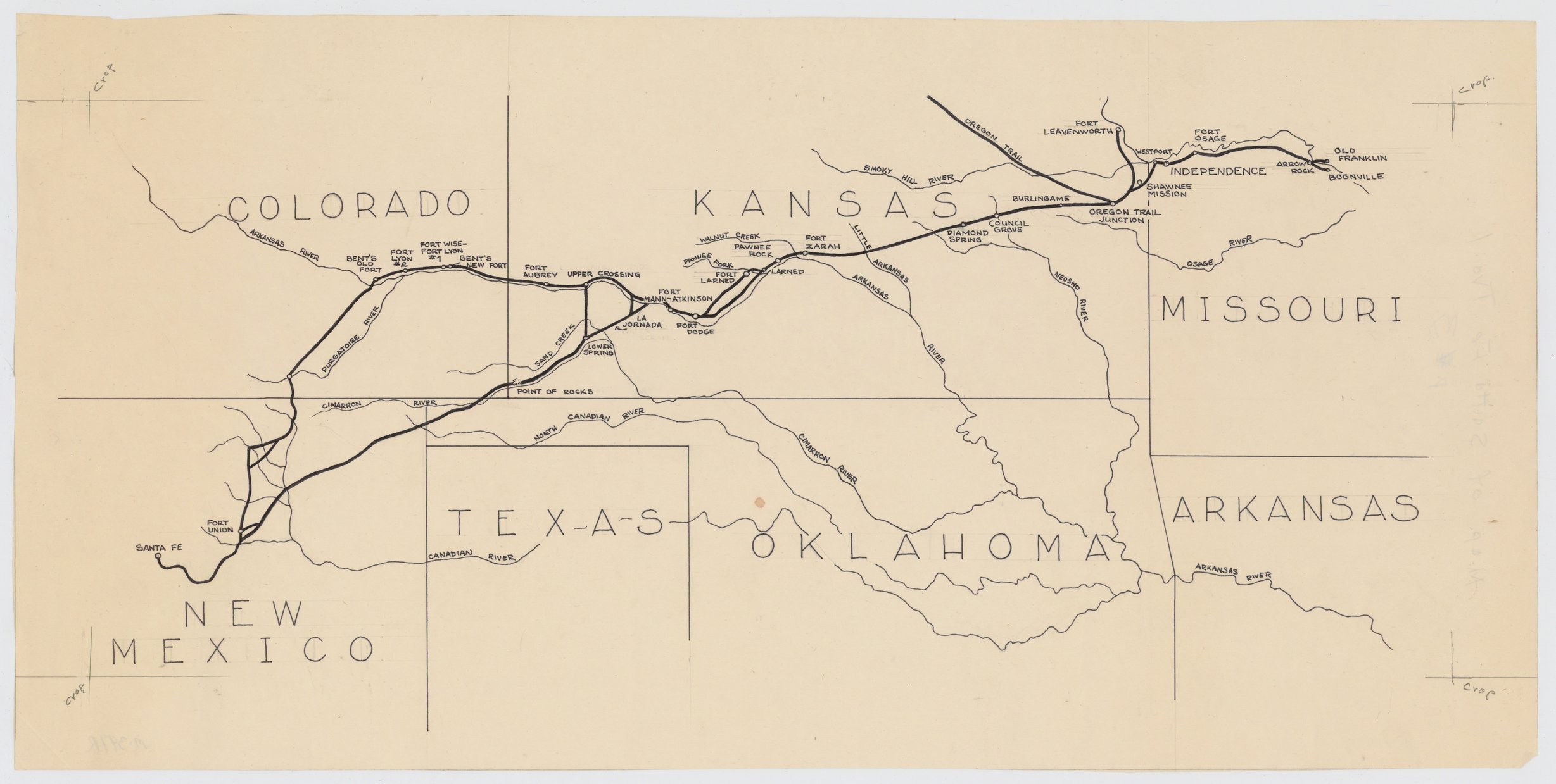 Santa Fe Trail Map