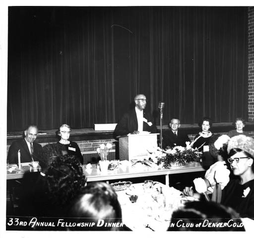 photo of Clarence Holmes with Cosmopolitan Club in 1964