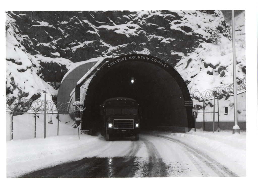 NORAD blast doors, Cheyenne Mountain, Colorado.