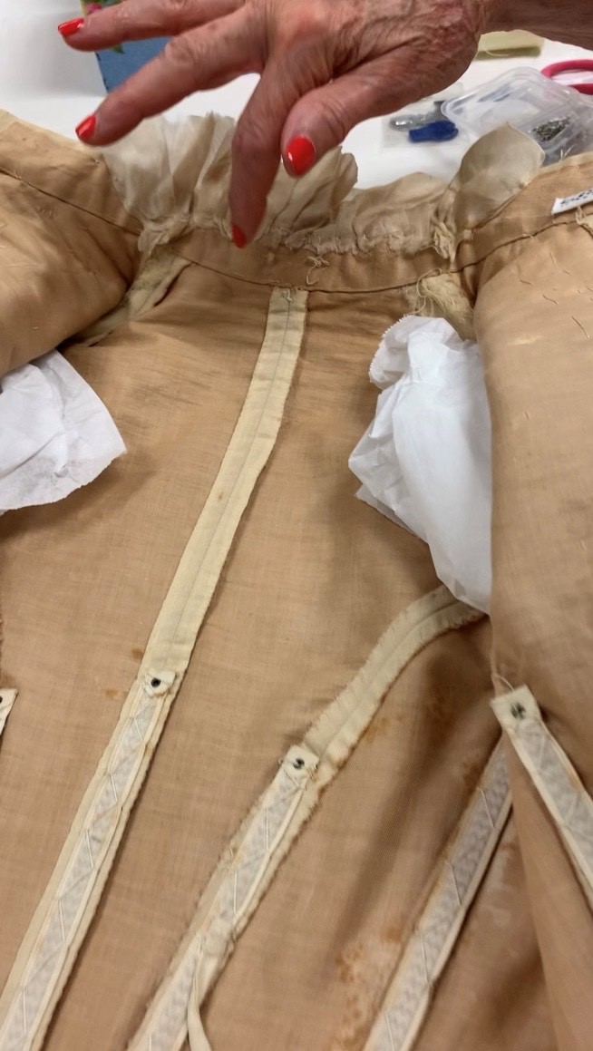 Detail of area on dress