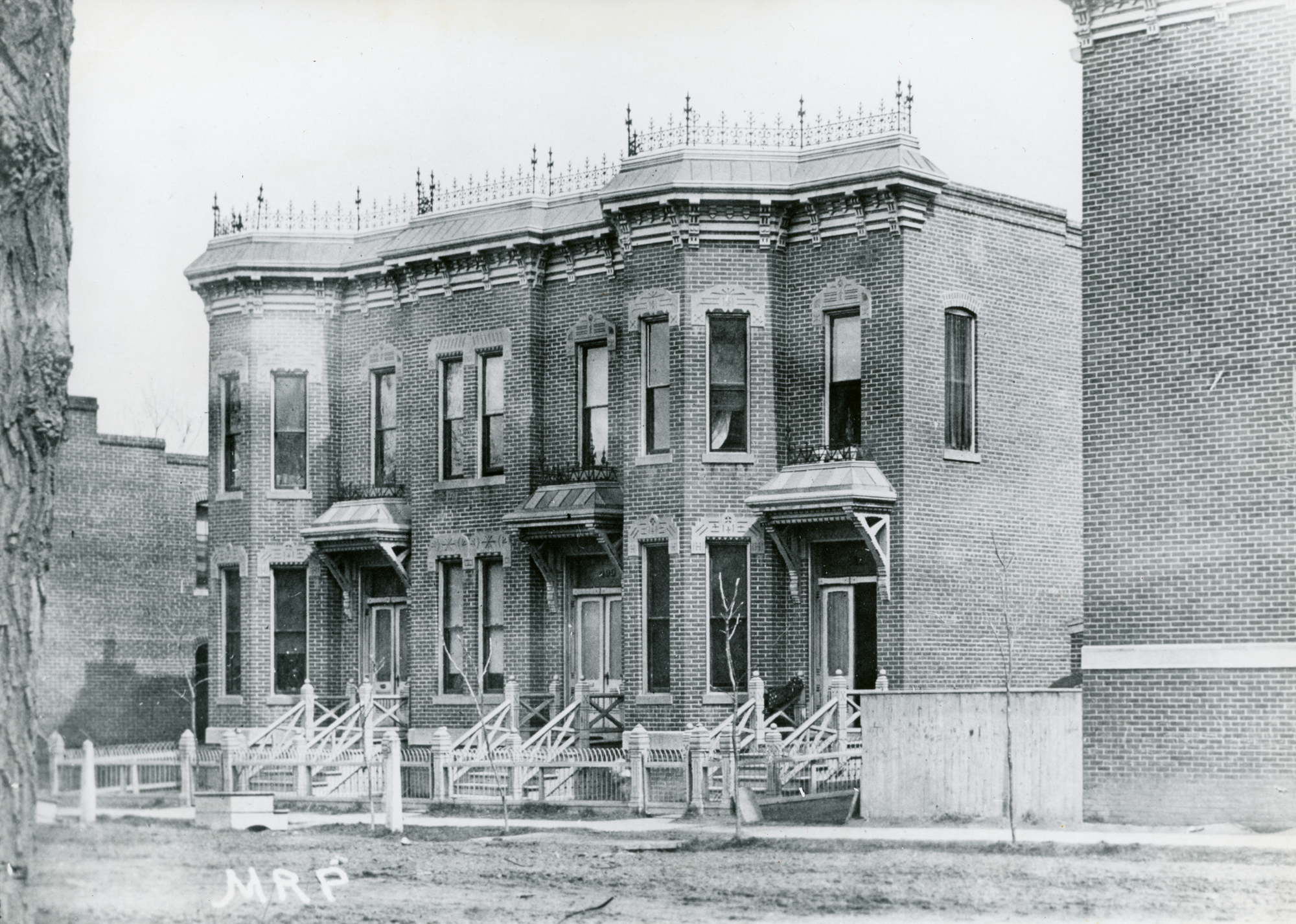Holladay Street, later Market Street, in early Denver, Colorado