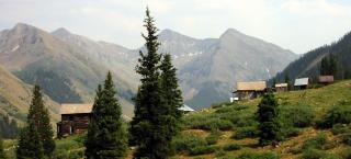 Overview of the Animas Forks townsite in 2004.