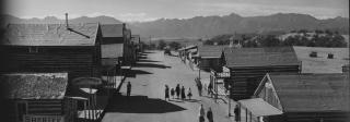 An aerial view of Buckskin Joe’s movie era taken by Karol Smith, one of the site’s developers, in 1958.
