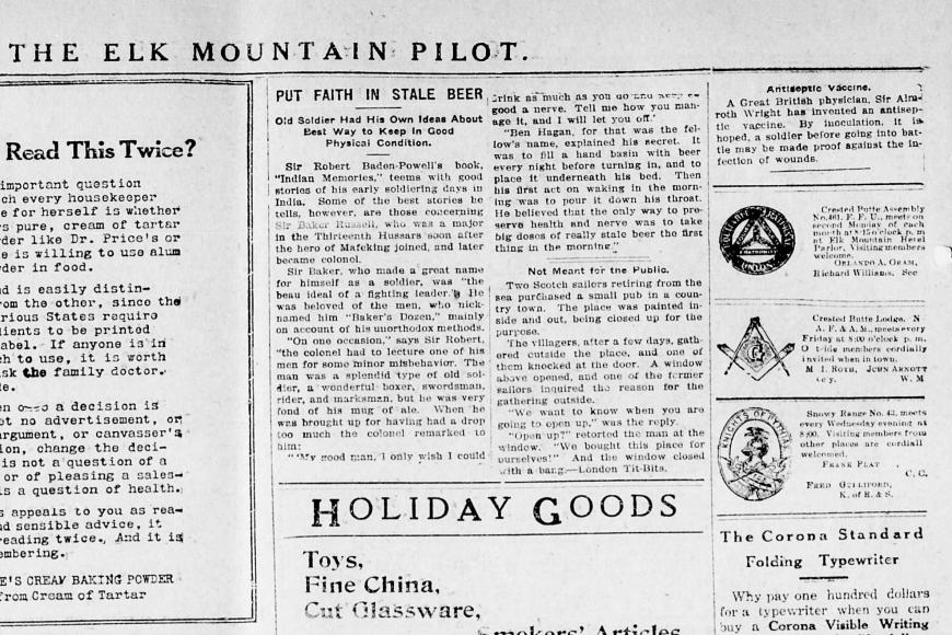 newspaper clipping