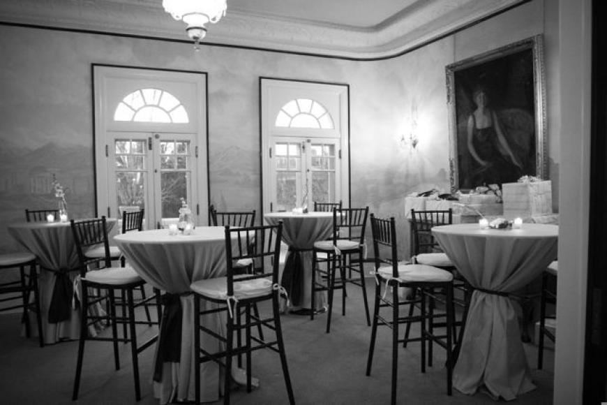 Parlor Room with high-top tables