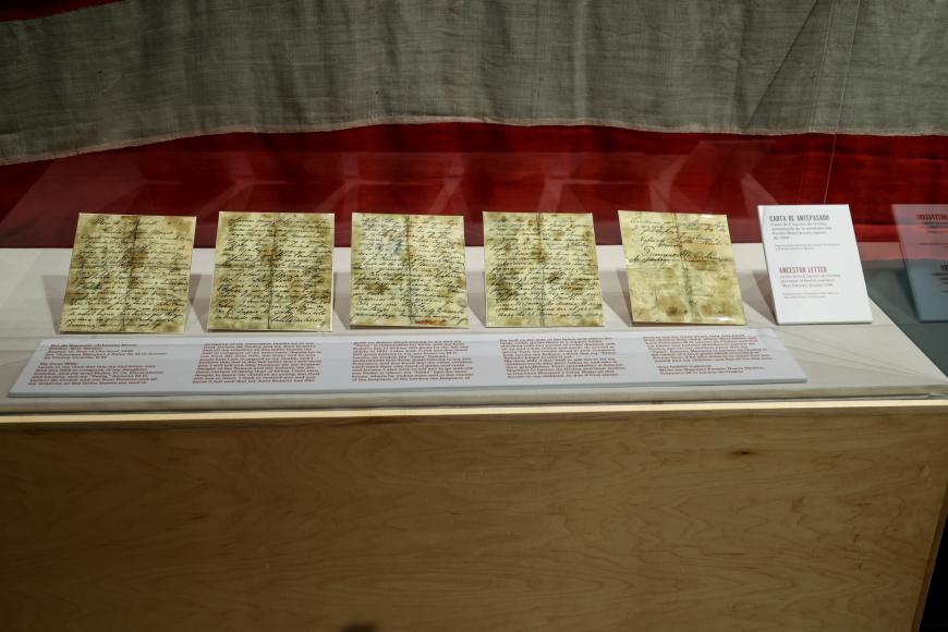 Copies of all the pages of the Treaty of Guadalupe Hidalgo, on display in the exhibition Borderlands of Southern Colorado at the History Colorado Center.