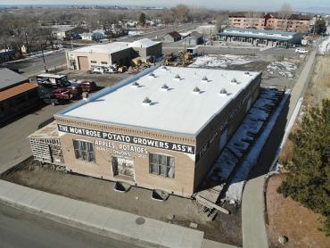 A photo of the Montrose Fruit & Produce Association Building in Montrose